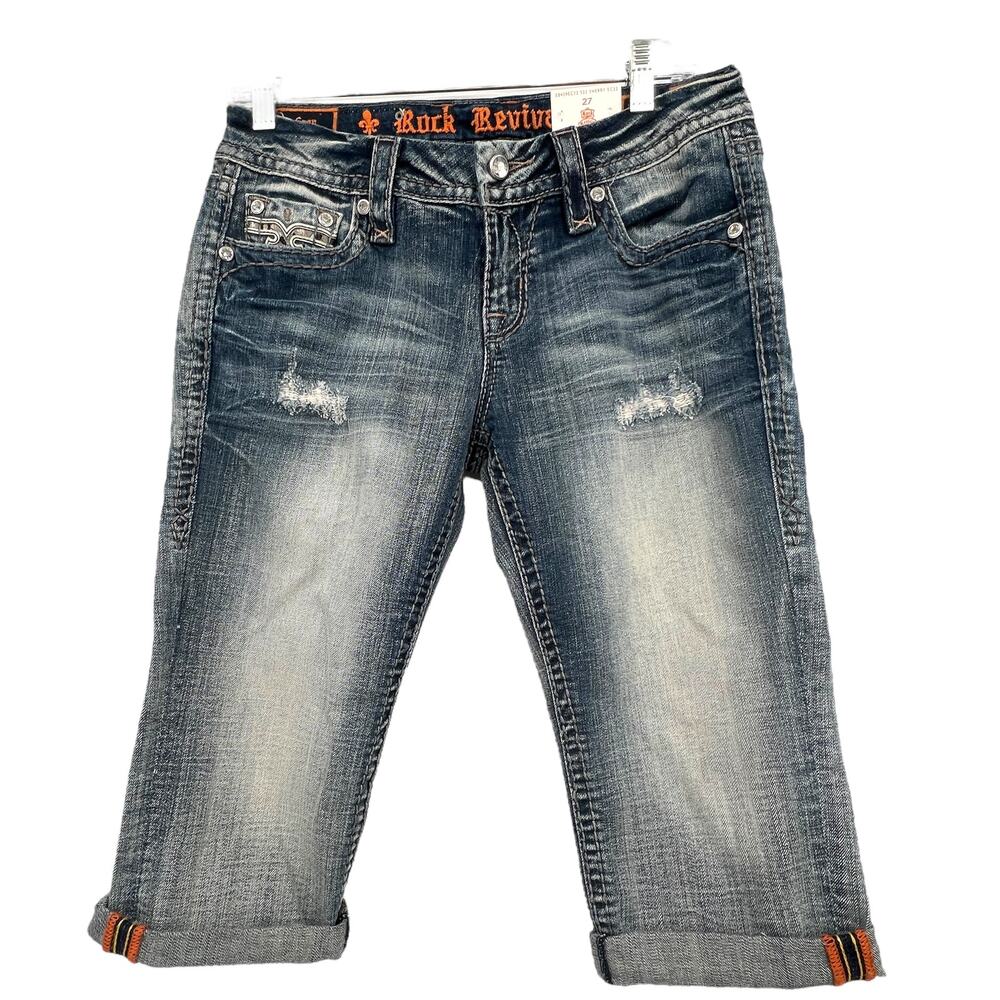 New Rock‎ Revival Sherry Easy Crop Jeans Buckle Exclusive 27